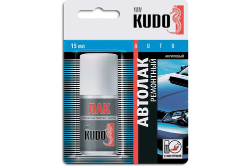 Лак-кисточка акриловый Kudo универсальный, глянцевый (15мл)