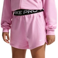 Детские шорты Nike Kids Pro Fleece Dri-Fit - pink rise/pink rise/black/white