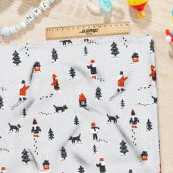 Ткань мембрана зимняя сказка