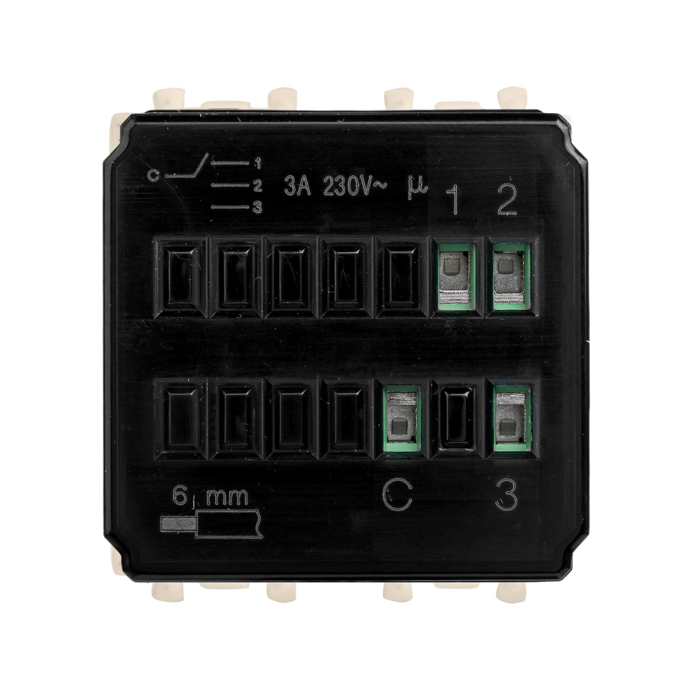 Механизм управления вентиляторами модульный, "Avanti", "Ванильная дымка", 2 модуля