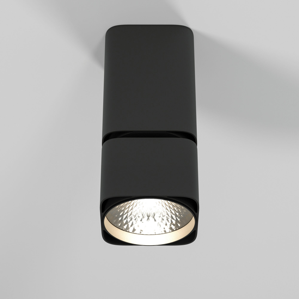 Светильник потолочный поворотный светодиодный Cubus 10W 4000K чёрный 25043/LED