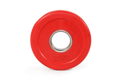 Цветной тренировочный диск 2,5 кг (малый, цвет - красный)
