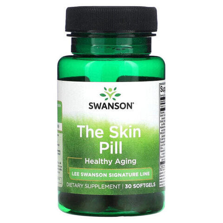 Растительные экстракты и настойки Swanson, The Skin Pill, 30 мягких таблеток