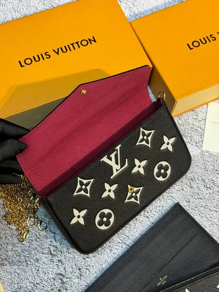 Клатч женский Louis Vuitton Felicie черный