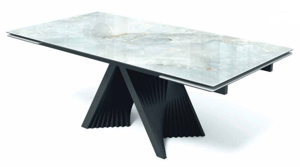 Стол М-City DISAUR Гамлет 200 Гластонбери (Glastonbury Savia Matt), керамика, Латте каркас