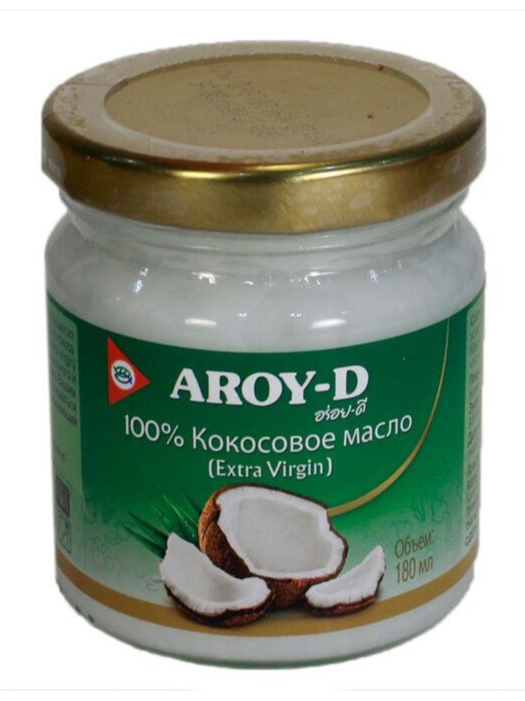 Aroy-D Масло 100% кокосовое (extra virgin), 180 мл