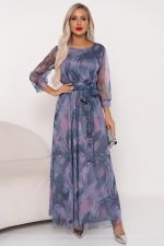 Платье Рафаэлла (сиреневый/серый) Р11-1233 Nikol (Акция)