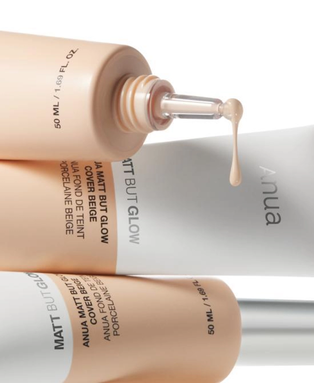 Солнцезащитная тональная основа ANUA Matt But Glow Cover Beige, 50 мл