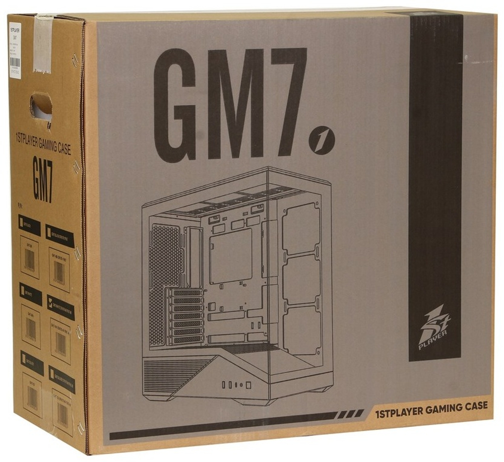 Корпус 1STPLAYER GM7-WH-3FN7R-W-1FN7-W белый