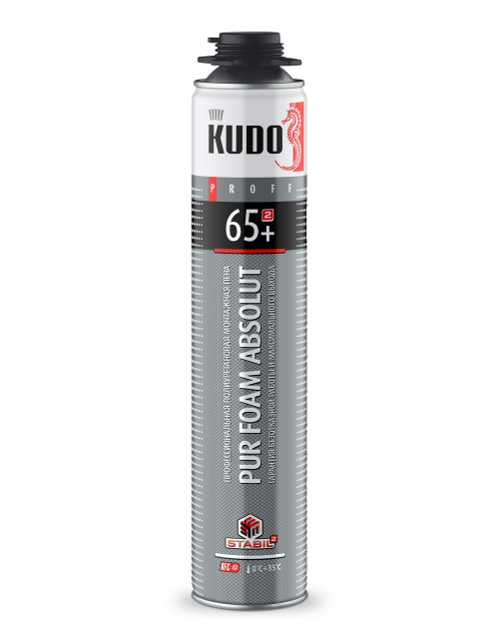 Пена монтажная KUDO PROFF 65+  профи  930г / KUPP10S65+
