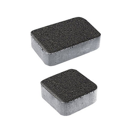 Тротуарная плитка КЛАССИКО - Гранит Черный, комплект из 2 видов плит