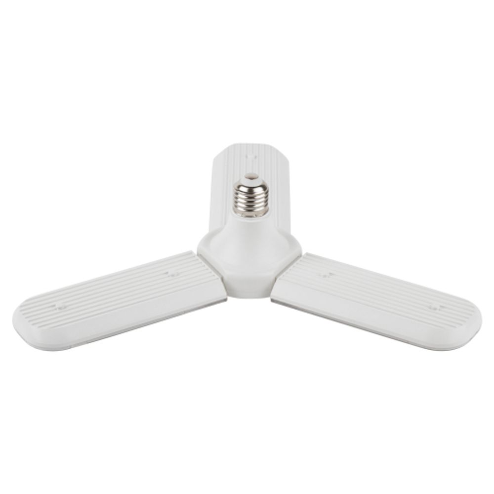 Фитолампа для растений светодиодная ЭРА FITO-24W-Ra90-E27-FOLD 3-х лепестковая полного спектра 24 Вт Е27 | Фитолампы Е27