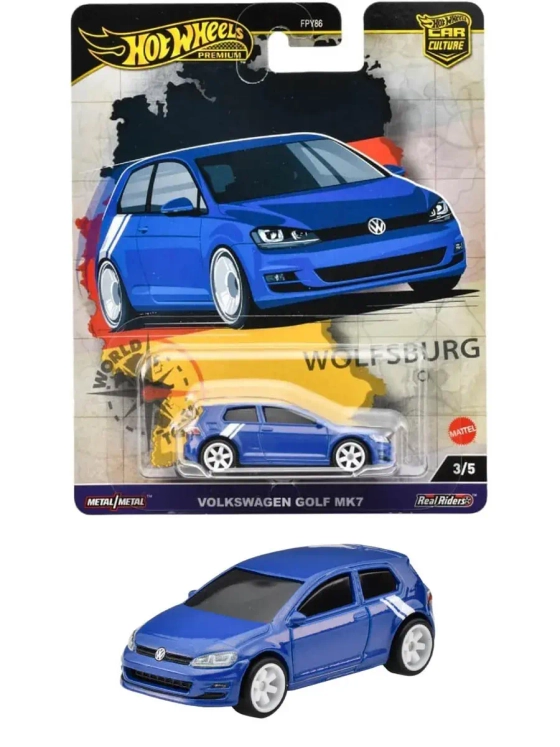 Машинка Хот Вилс Премиум Volkswagen Golf Mk7 FPY86 HRV79