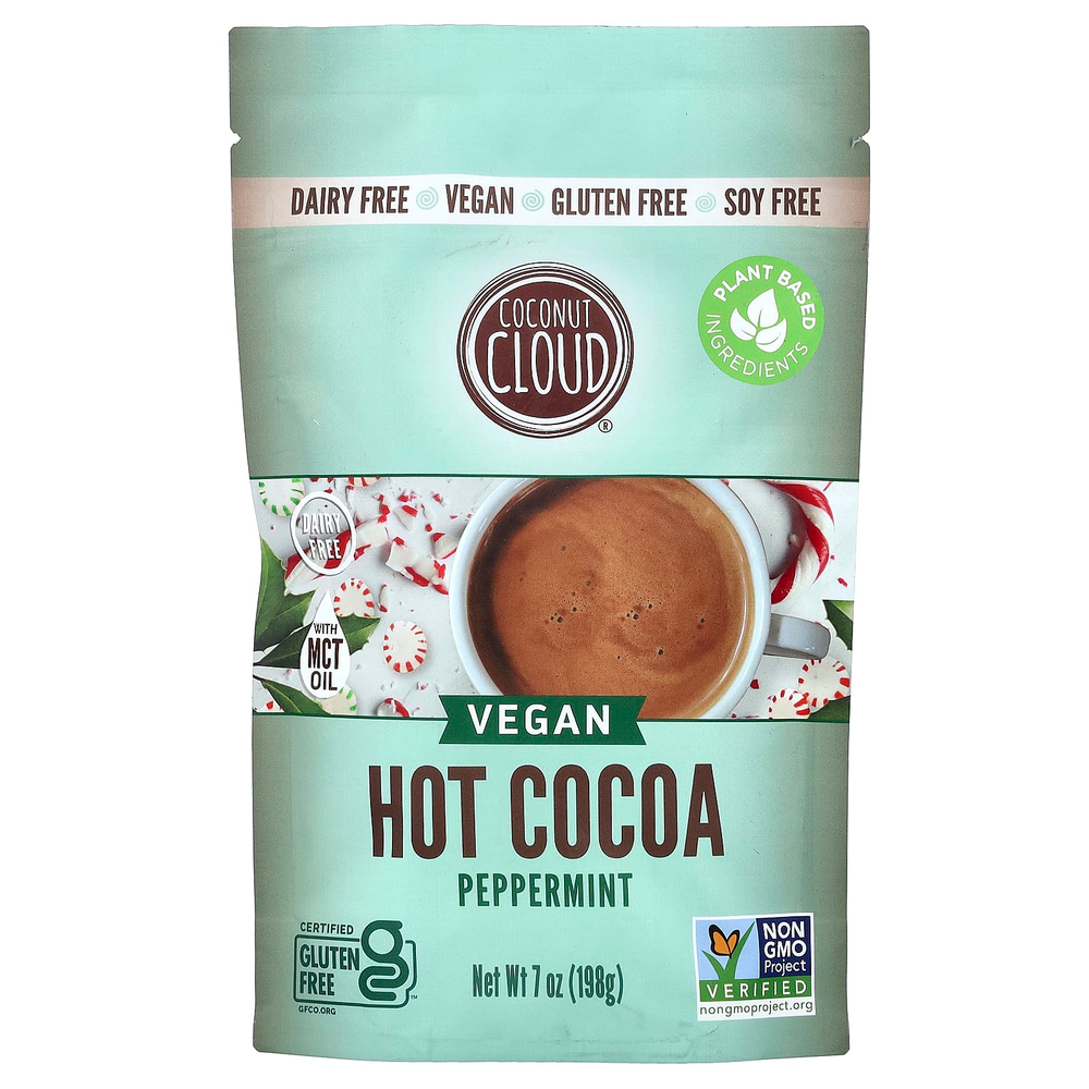 Coconut Cloud, Vegan Hot Cocoa, перечная мята, 198 г (7 унций)