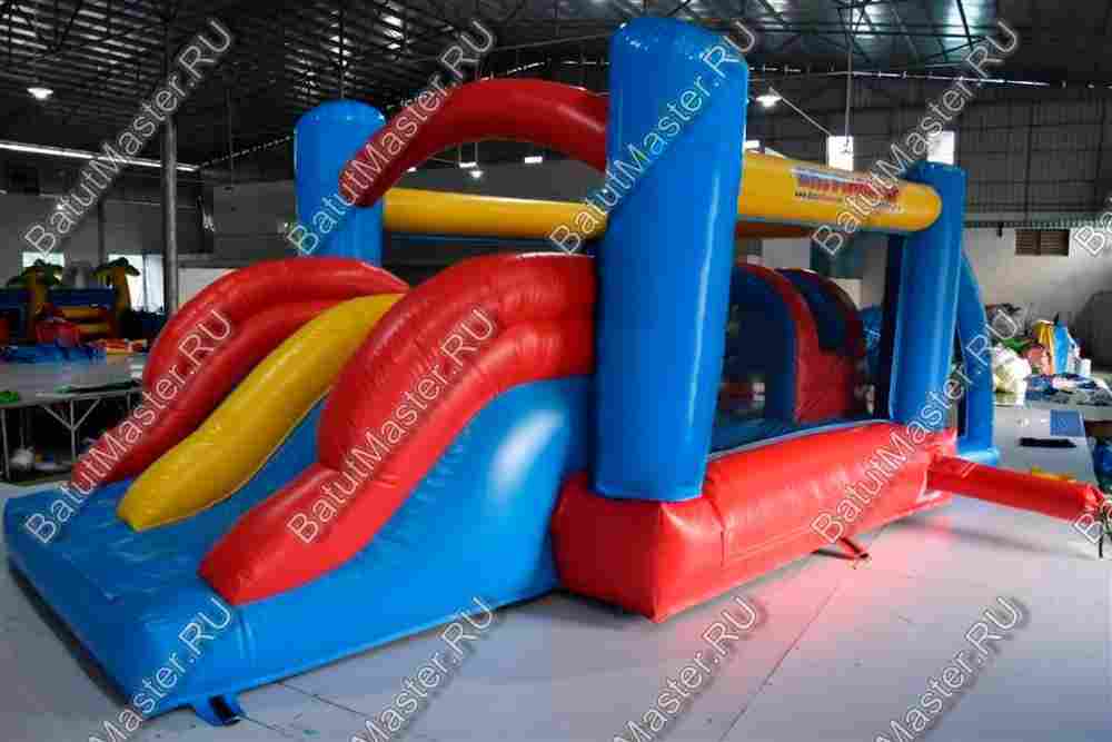 Детский надувной батут "Батутный дрифт", 5.5*2.5*2 м