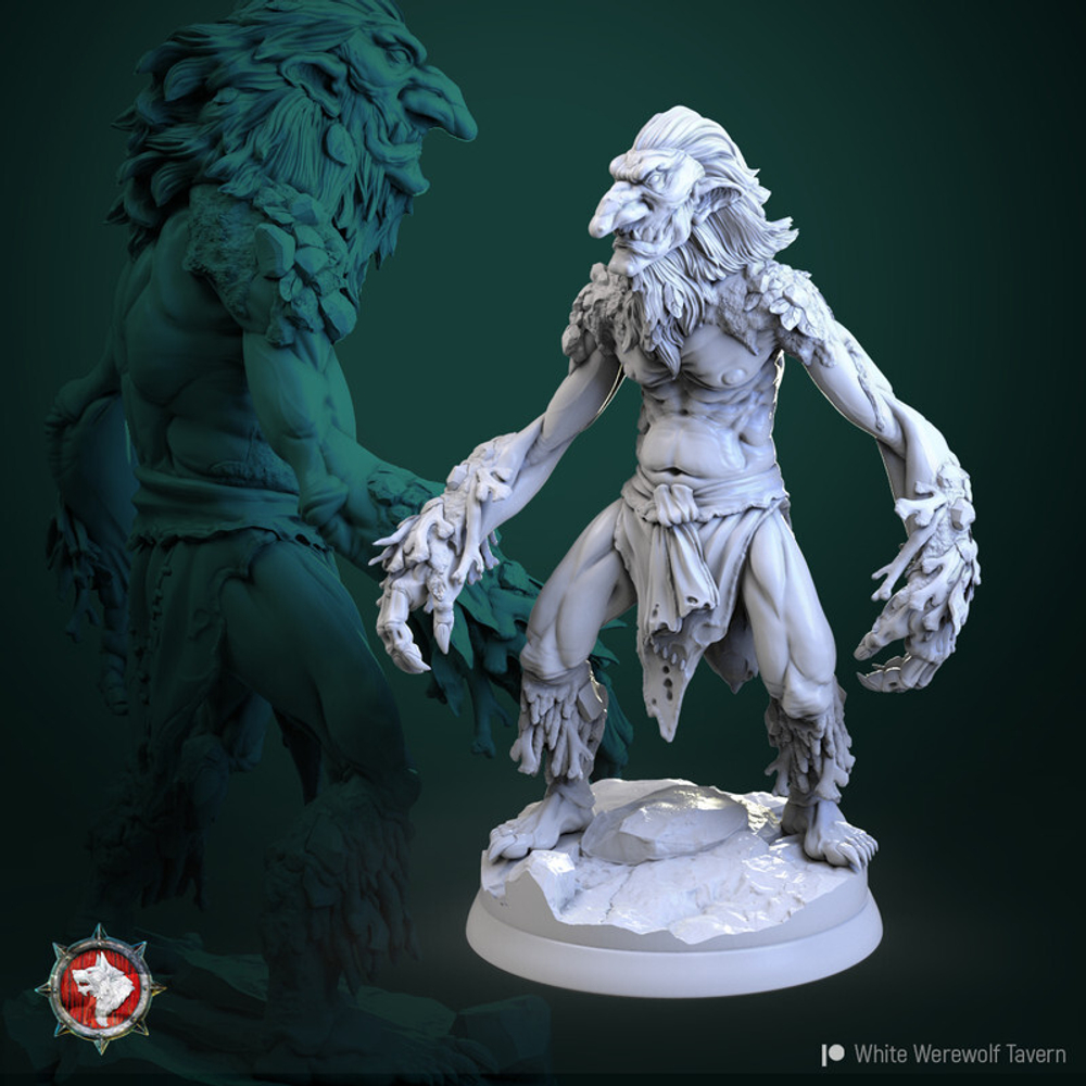 Тролль монстр миниатюра для dnd, днд, pathfinder, фентези, Настольная игра, НРИ, Варгейм, РПГ