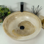 Раковина из оникса Bowl Yellow BO-64543 45*45*17 0200
