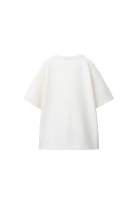 ZARA ПОЛО С ВОРОТНИКОМ-СТОЙКОЙ, ЭКРЮ