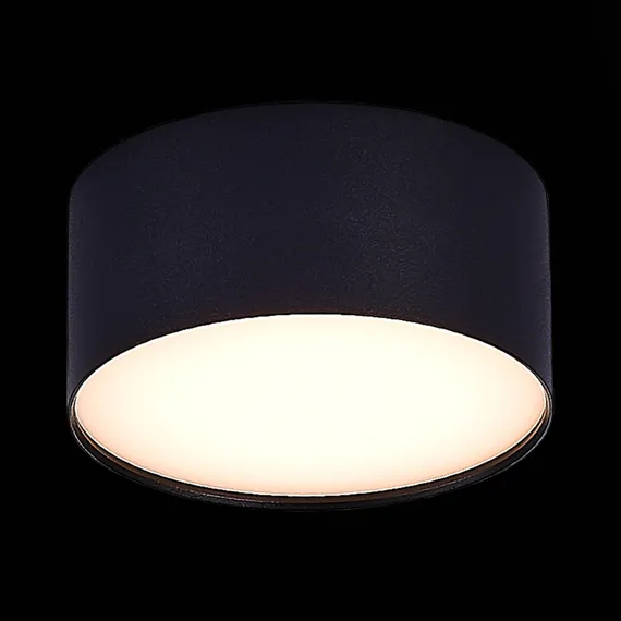ST606.432.12 Светильник потолочный Черный LED 1*12W 3000K 1 080Lm Ra>85 120° IP20 D120xH55 185-265V Накладные светильники