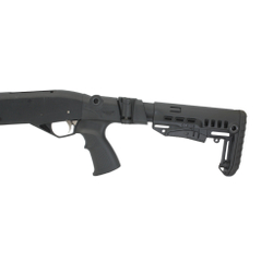 Пластиковый приклад МР-155, МР-135, DLG Tactical. Черный