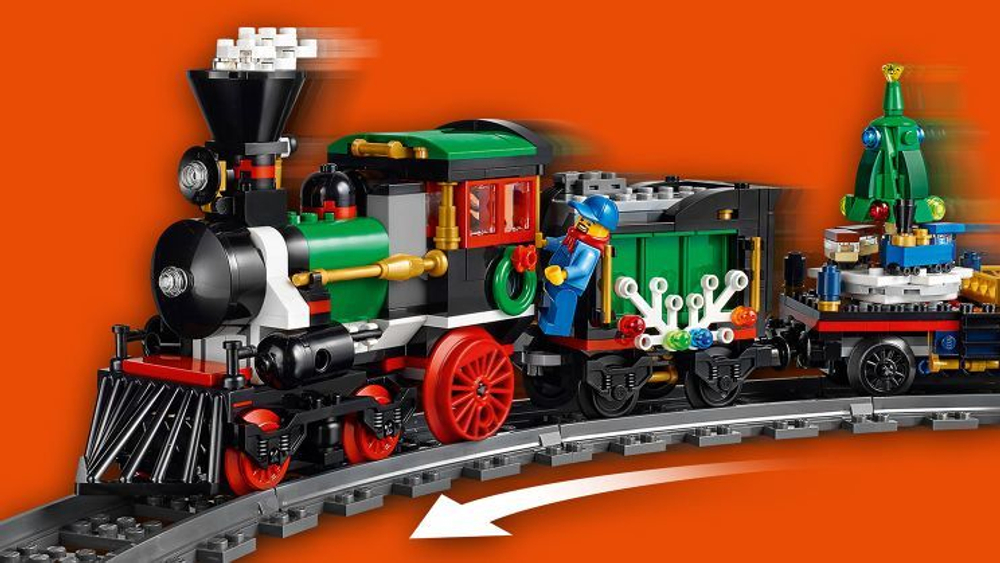 LEGO Creator Expert: Новогодний экспресс 10254 — Winter Holiday Train — Лего Креатор Творец Создатель Эксперт