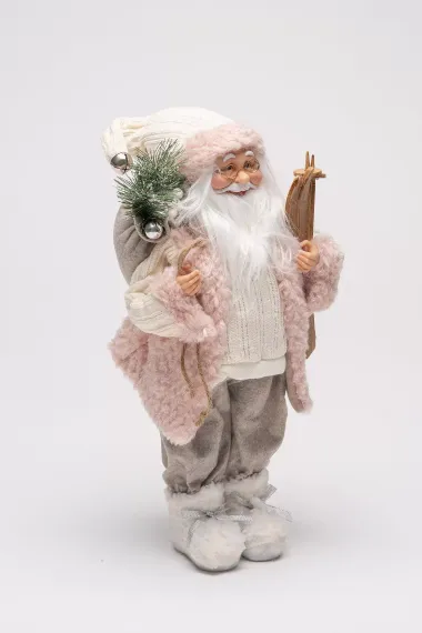 Дед Мороз Дворцовый в розовой шубке 60 см., ЕлкиТорг (ZS-S-21835-24)