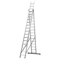 Лестница трехсекционная 15 ступеней алюминиевая