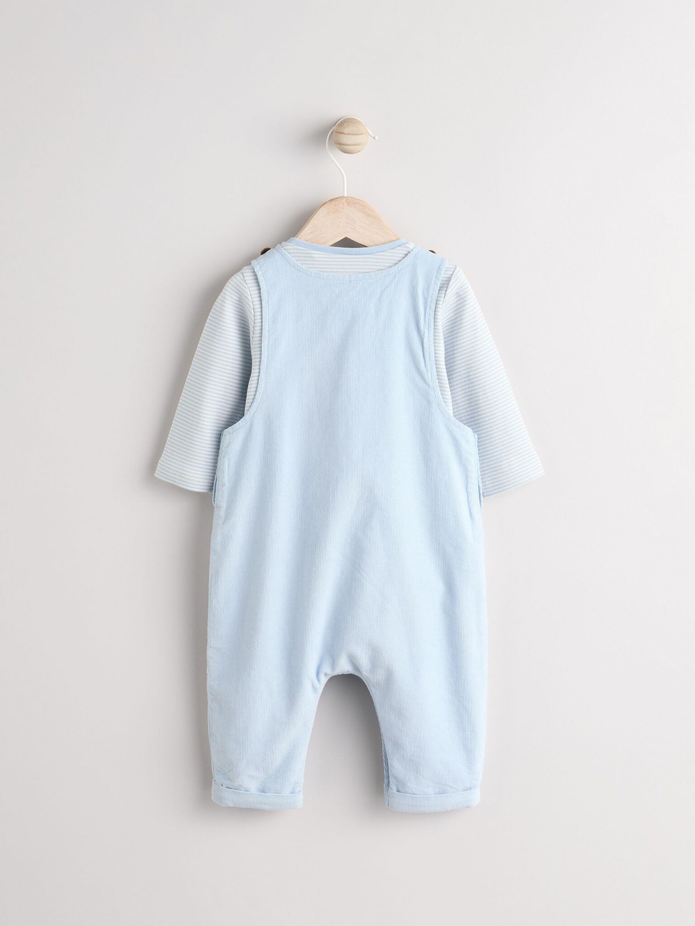 Боди с длинным рукавом и комбинезон в комлекте для малышей Next B59-157, Голубой