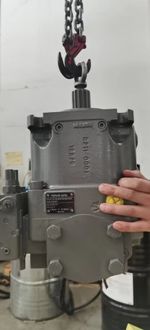 A11VLO190HD1/11R-NPD12K02 - Насос аксиально-поршневой нереверсивный регулируемый с наклонной шайбой для незамкнутой гидросистемы, рабочий объем 190 см3, HD1 = гидравлическое управление по давлению, позитивное управлением ΔP = 10 бар, номинальное давление 350 бар, валP = шпоночный по DIN 6885, проходной вал - K02 = под фланец SAE J744, диаметр 101-2, шлицы 7/8" 13T 16/32DP