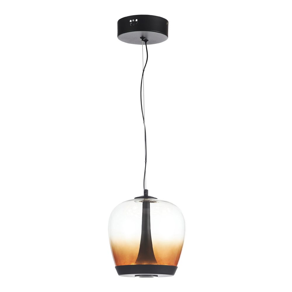 SL6014.413.01 Светильник подвесной ST-Luce Черный/Коричневый, Черный LED 1*17W 3000K RIPPLE