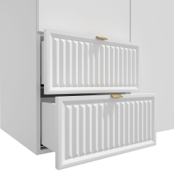 Шкаф для одежды, шкаф белый, Окленд 79-656