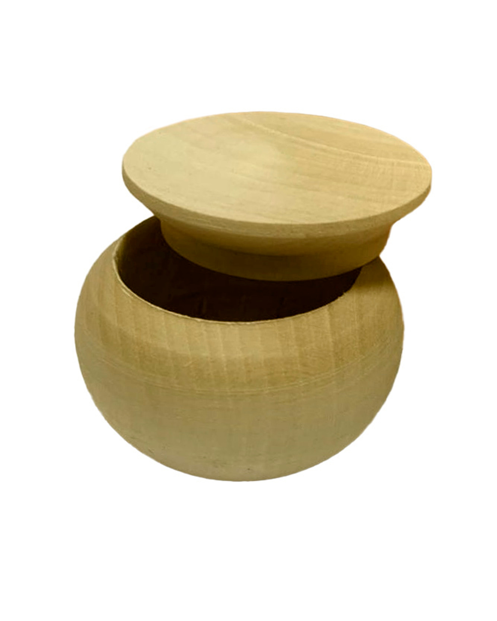 Шкатулка пузатая 40*d50мм, деревянная заготовка