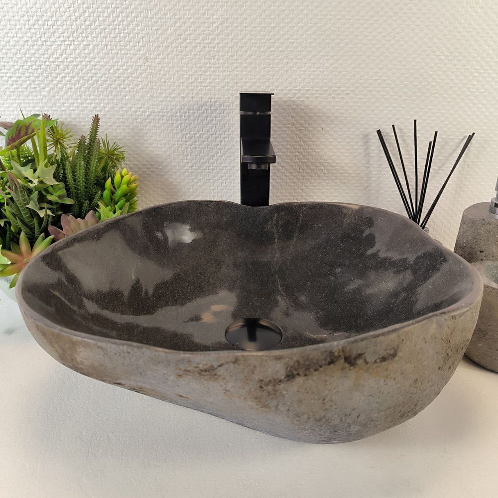 Раковина из речного камня RS-65391 43*39*15 0861