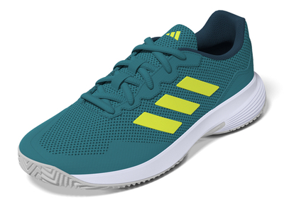 Мужские кроссовки теннисные Adidas GameCourt 2 M - lucid lemon/footwear white