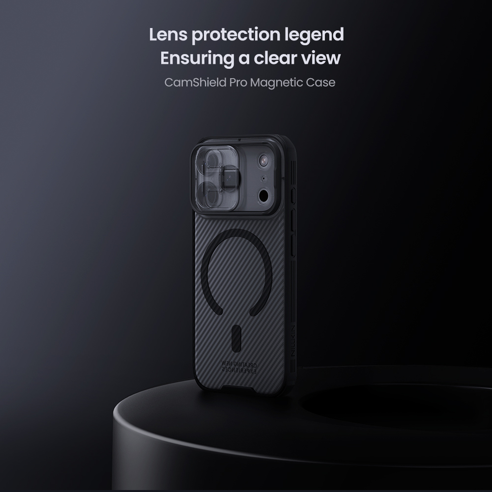 Чехол прозрачный тонированный c MagSafe на iPhone 17 Pro, серия CamShield Pro Magnetic (обновленная двойная защитная шторка для камеры) от Nillkin