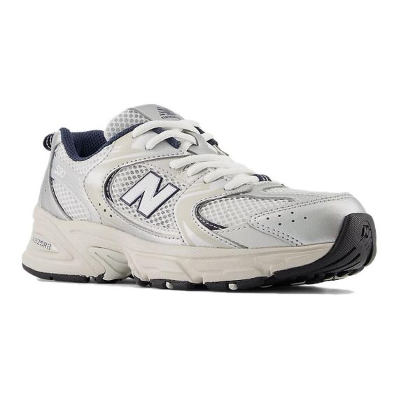 New Balance NB 530 Детские беговые кроссовки Низкие Белые и синие с серебристым цветом Унисекс