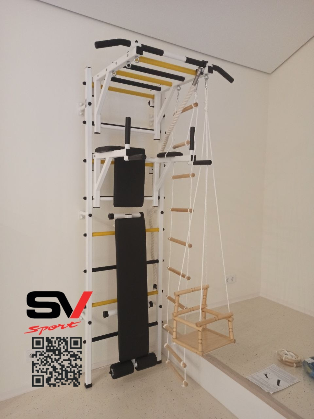 Монтаж шведской стенки Sv Sport в пеноблочные, газоблочные стены