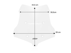 WRS Ветровое стекло Touring Voge Valico 525 DSX / 625 DSX прозрачное VO002T