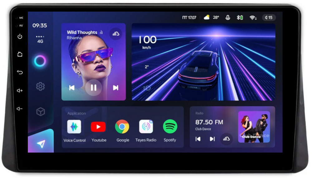 Магнитола для Mitsubishi Eclipse Cross Азия - Teyes CC3 Android 10, ТОП процессор, 4/32 Гб, CarPlay, SIM-слот