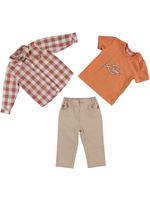 рубашка с футболкой и брюками