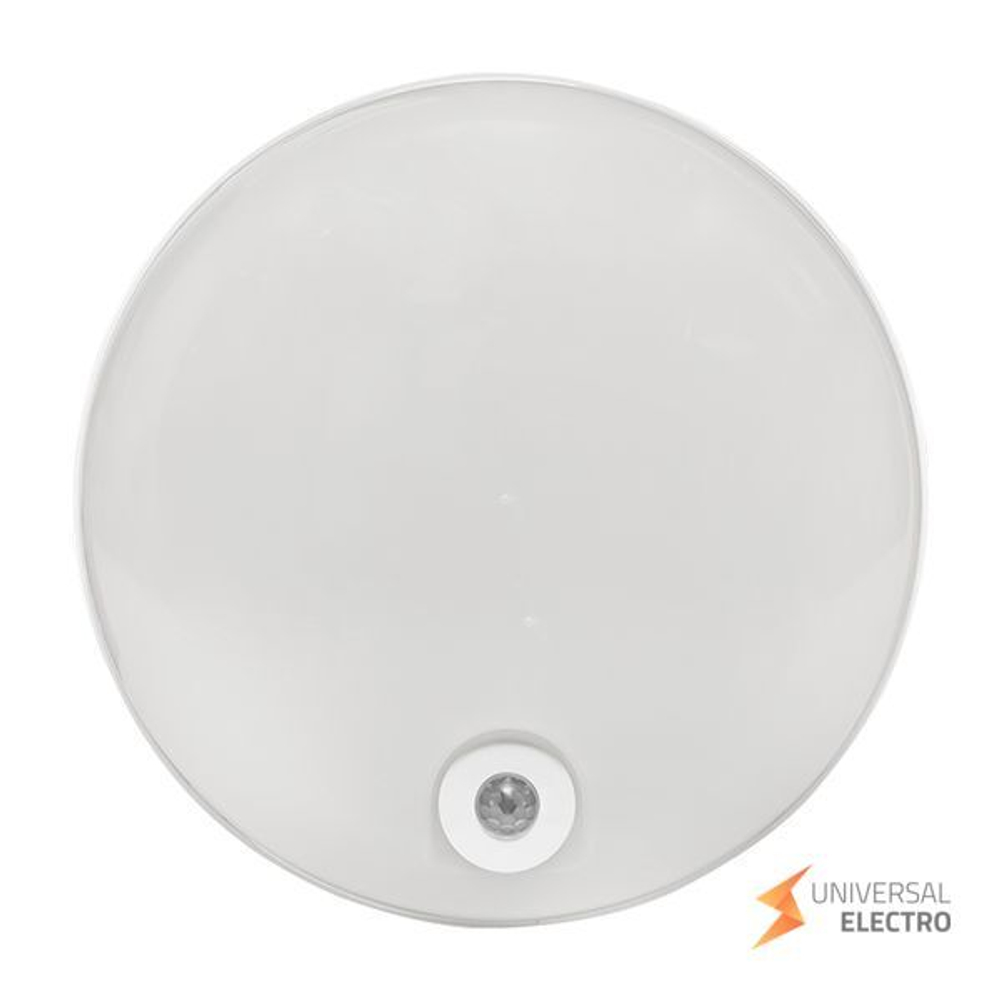 Светильник светодиодный ЖКХ круг ДПО-2100 с инфракрасным датчиком движения 12Вт 4000K IP65 LUMA EKF