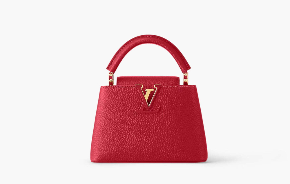 Сумка Louis Vuitton Capucines MINI Taurillion Leather "Scarlet"