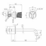 Смеситель для раковины PAINI Domus 18PJ208PZ золото матовое