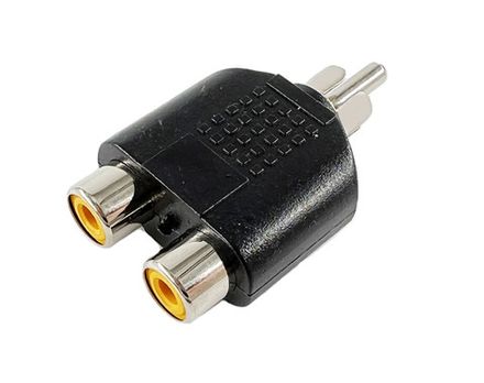 Переход RCA "шт" - 2 x RCA "гн" пластик