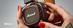 Беспроводные наушники накладные Marshall Major IV Bluetooth коричневые