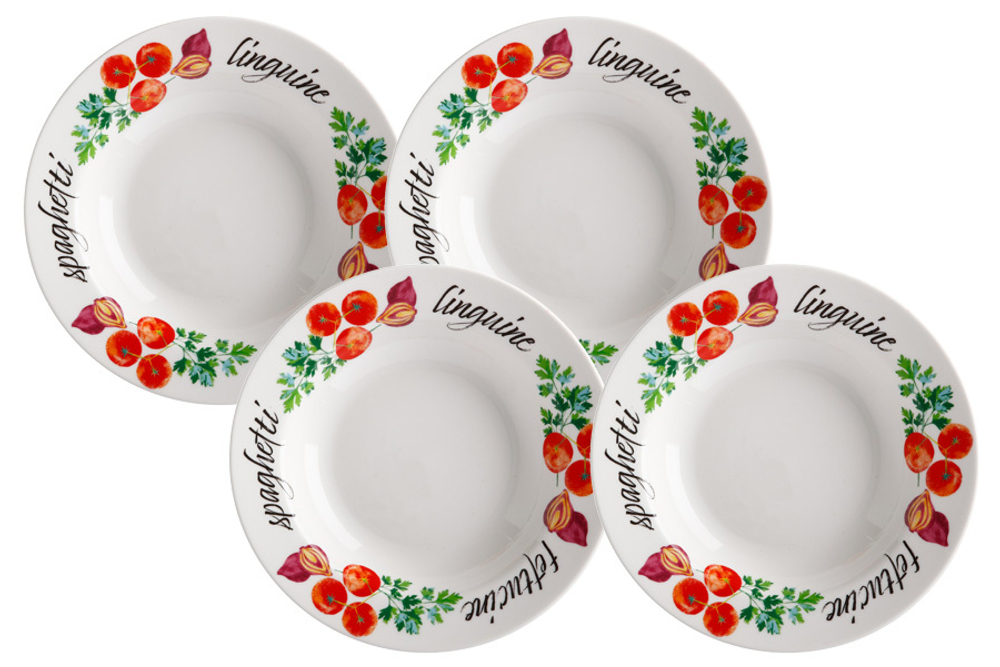 Набор тарелок для пасты 5шт Casa Domani Травы