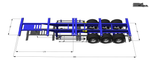 3-axle container ship "Euro" semi-trailer in  scale 1/14