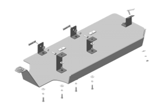 Усиленная защита Motodor трубок кондиционера. 5 мм, алюминий. для Volkswagen Transporter/Caravelle T5 2009-2015,Volkswagen Multivan T6 2015-2020,Volkswagen Multivan T5 2009-2015,Volkswagen Transporter/Caravelle T6 2015-2020 арт.32714