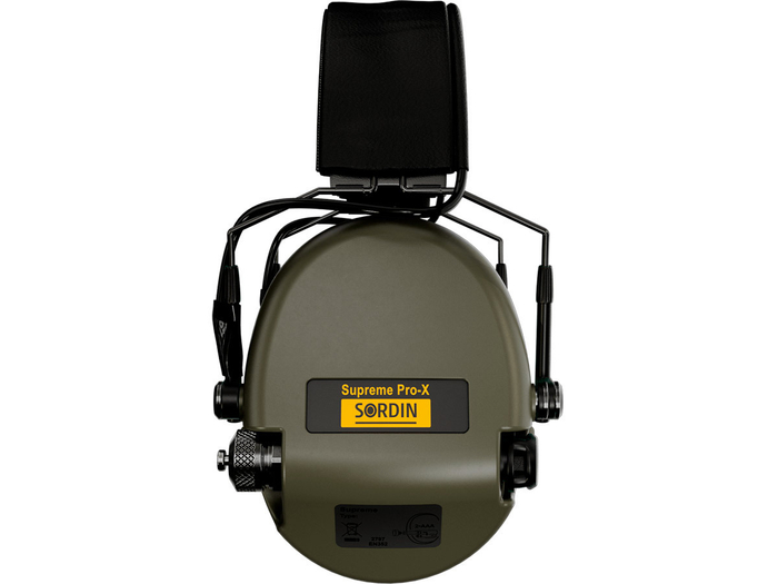Наушники активные Sordin (MSA) Supreme Pro-X Slim, хаки, оголовье-кожа (SOR74302-X/L-S)