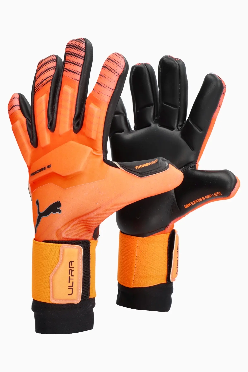 Вратарские перчатки Puma Ultra Ultimate Hybrid - оранжевый